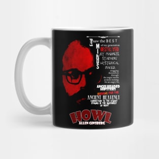 Allen Ginsberg Howl Inspired Design Mug